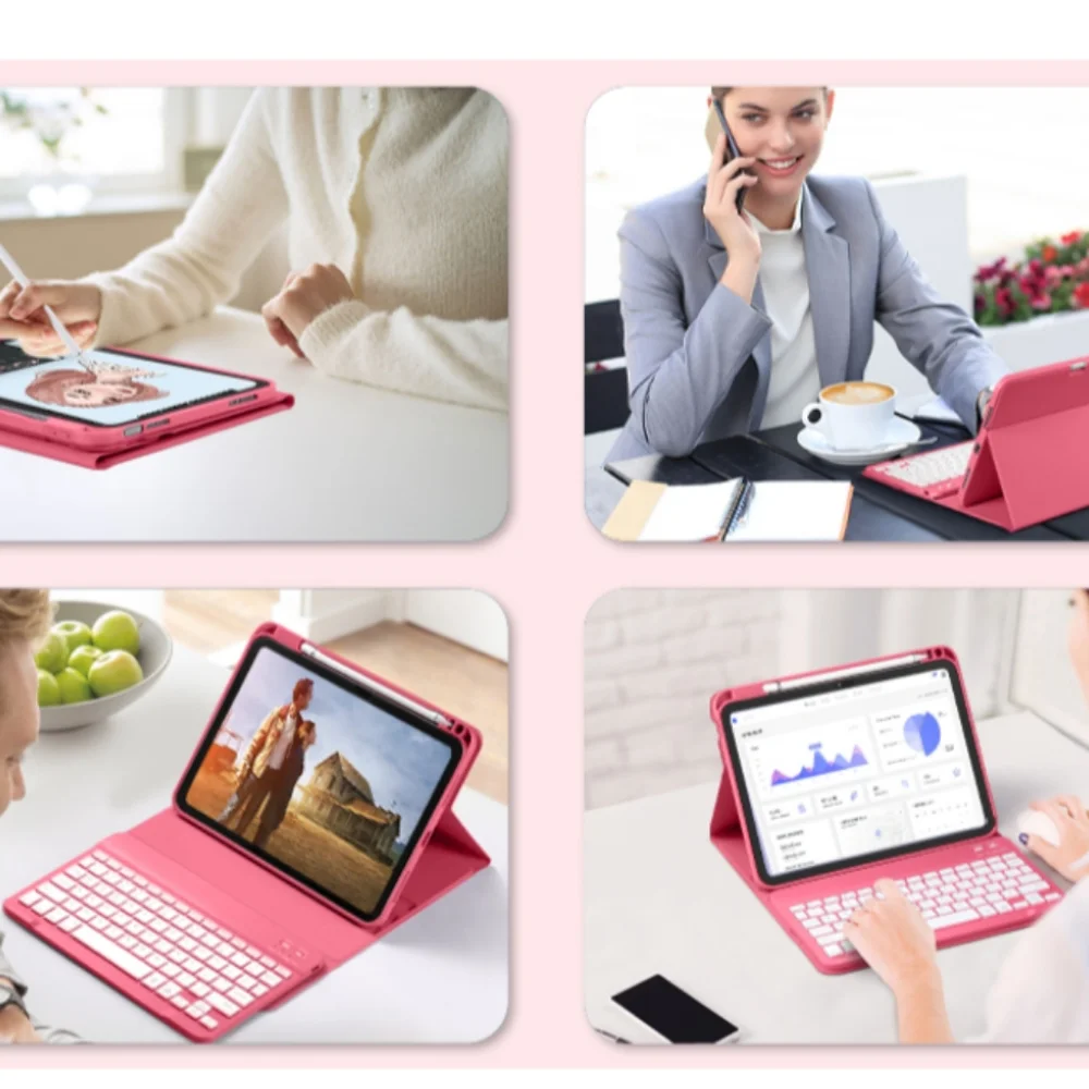 iPAD 11/10th Generation Case w/ Keyboard